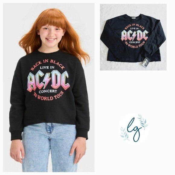 Art Class Other - Art Class Girls' Cropped 'ACDC' Sweatshirt 4KIDE-BW